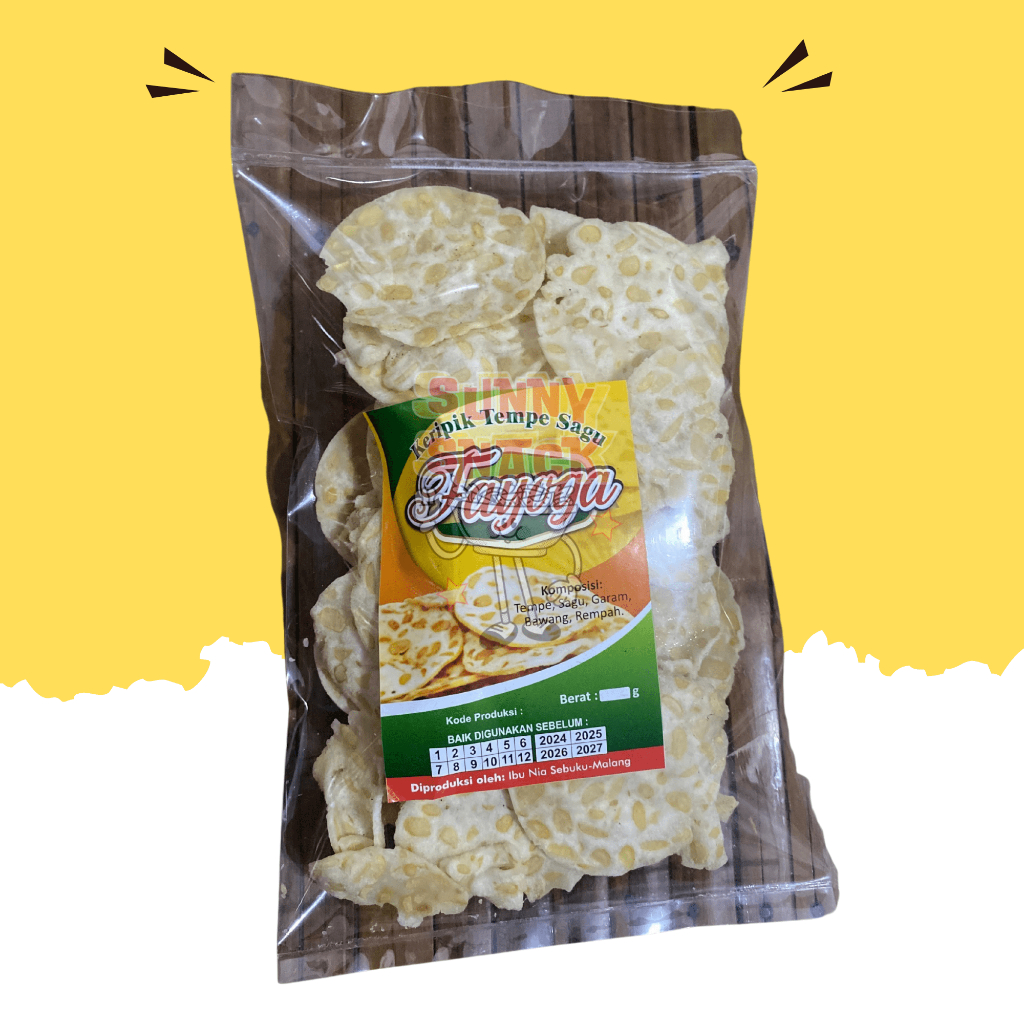 

SUNNY - KERIPIK TEMPE SAGU 100 GRAM MALANG