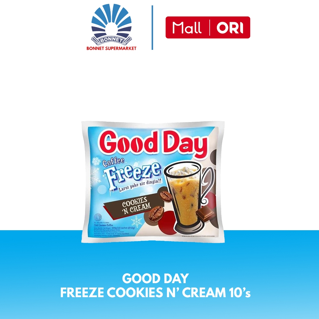 

Good Day Freeze Cookies N' Cream (10 Sachet @30g) 8991002113909