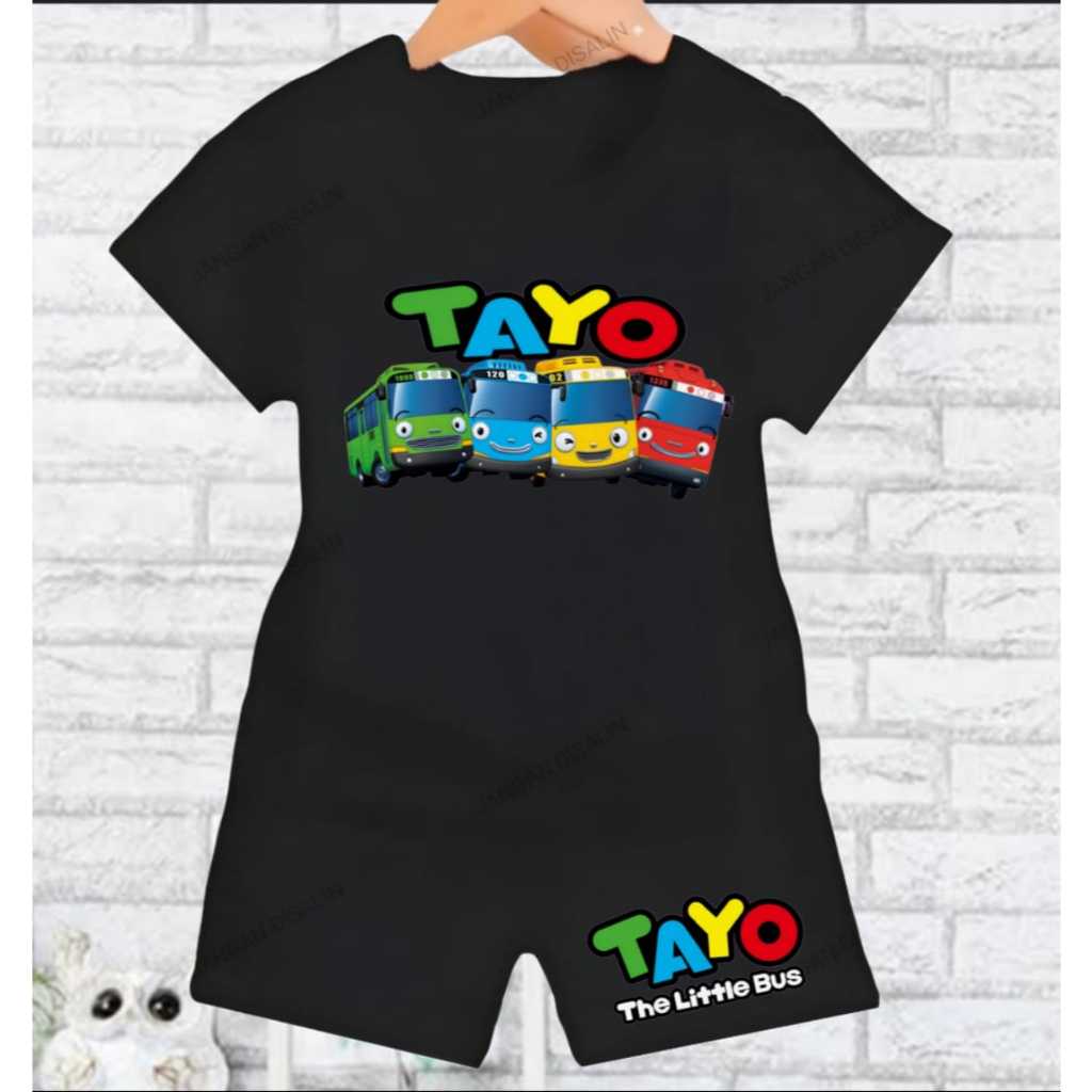 setelan anak bisa COD cowok & cewek unisex tayo lucu murah