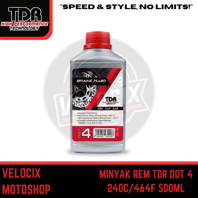 MINYAK REM TDR DOT 4 240CC/464F (500ML)