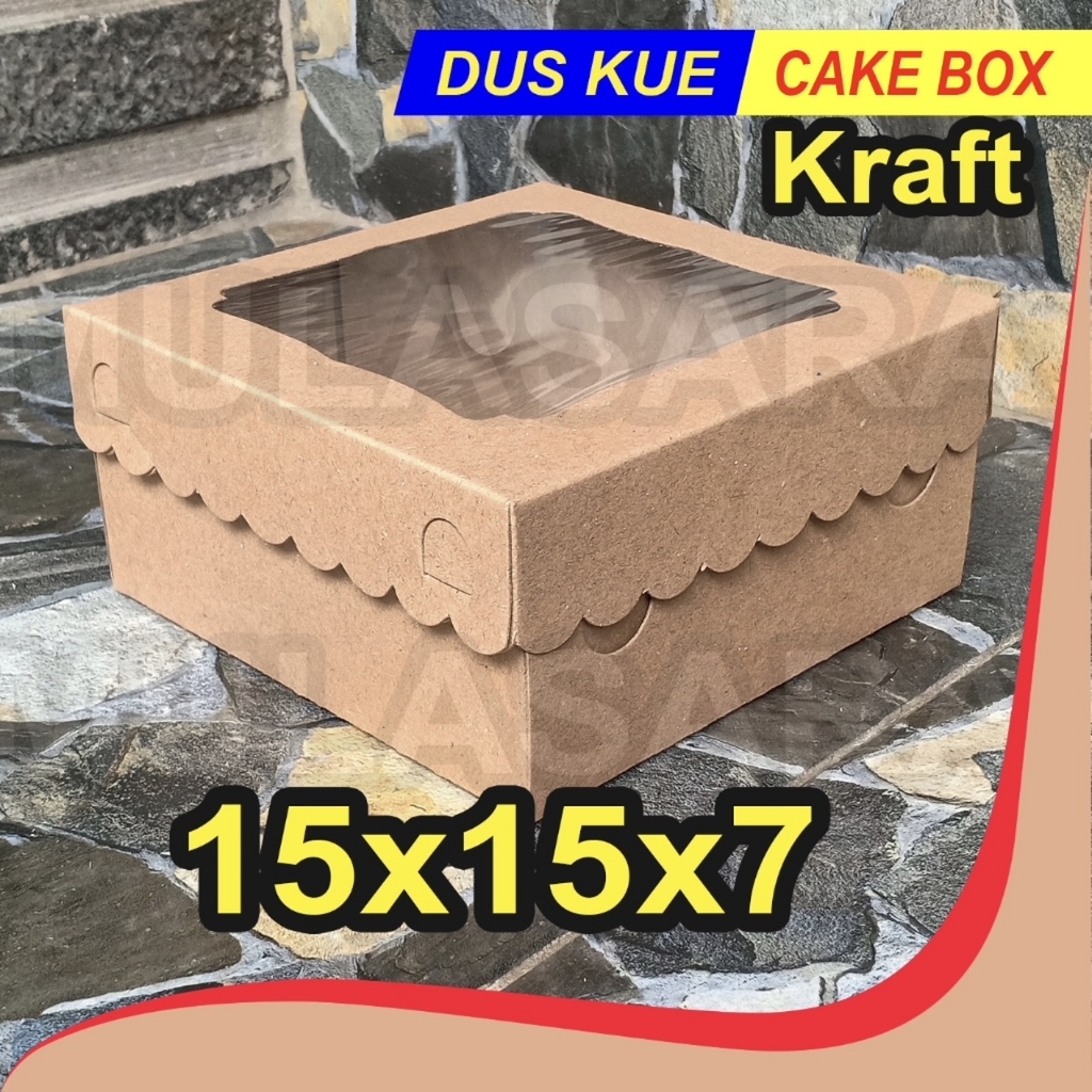 

DUS 15x15x7 KRAFT / 15x15 / Box Dus Cake