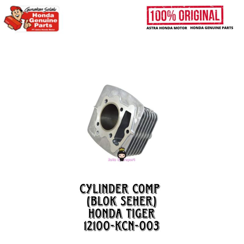 Cylinder Comp (Blok Seher) Honda Tiger Original - 12100KCN003 - Blok Seher Tiger - Blok Seher Honda 