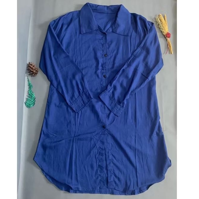 TUNIK POLOS KANCING DEPAN