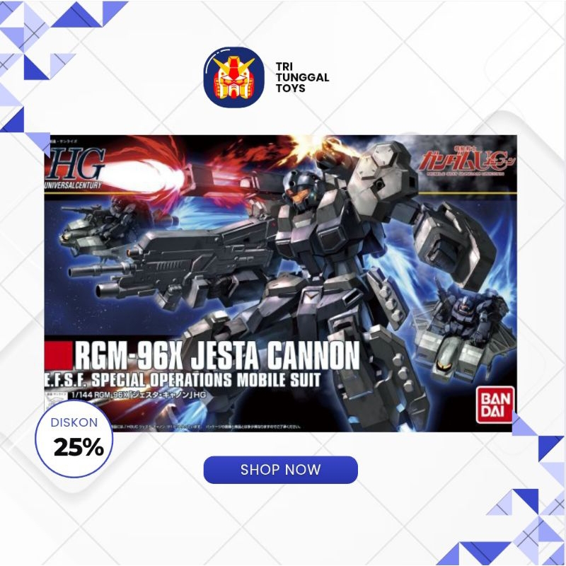 HG 1/144 RGM-96X Jesta Cannon Special Operations Mobile Suit Gundam Bandai
