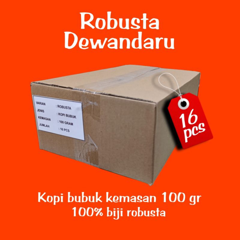 

Robusta dewandaru 100gr 1 karton (isi 16pcs)