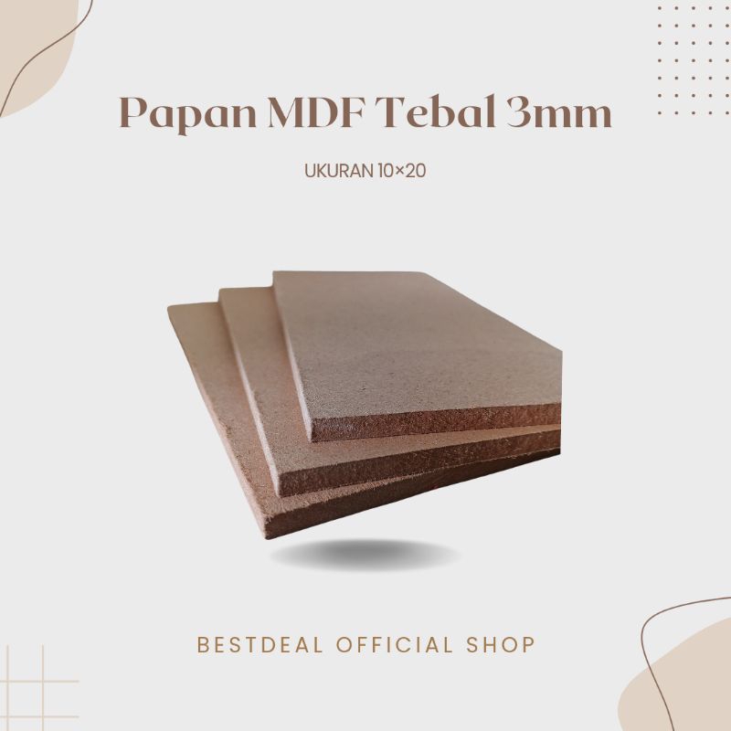 

Papan MDF 6mm Ukuran 20x10 cm – Kayu Olahan Mini untuk DIY, Craft, Kerajinan