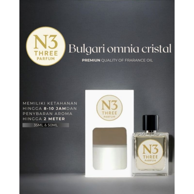 PARFUM REVIL PRIA WANITA WANGI MIRIP ORI AROMA BULGARI OMNIA CRISTAL KETAHANAN 24 JAM