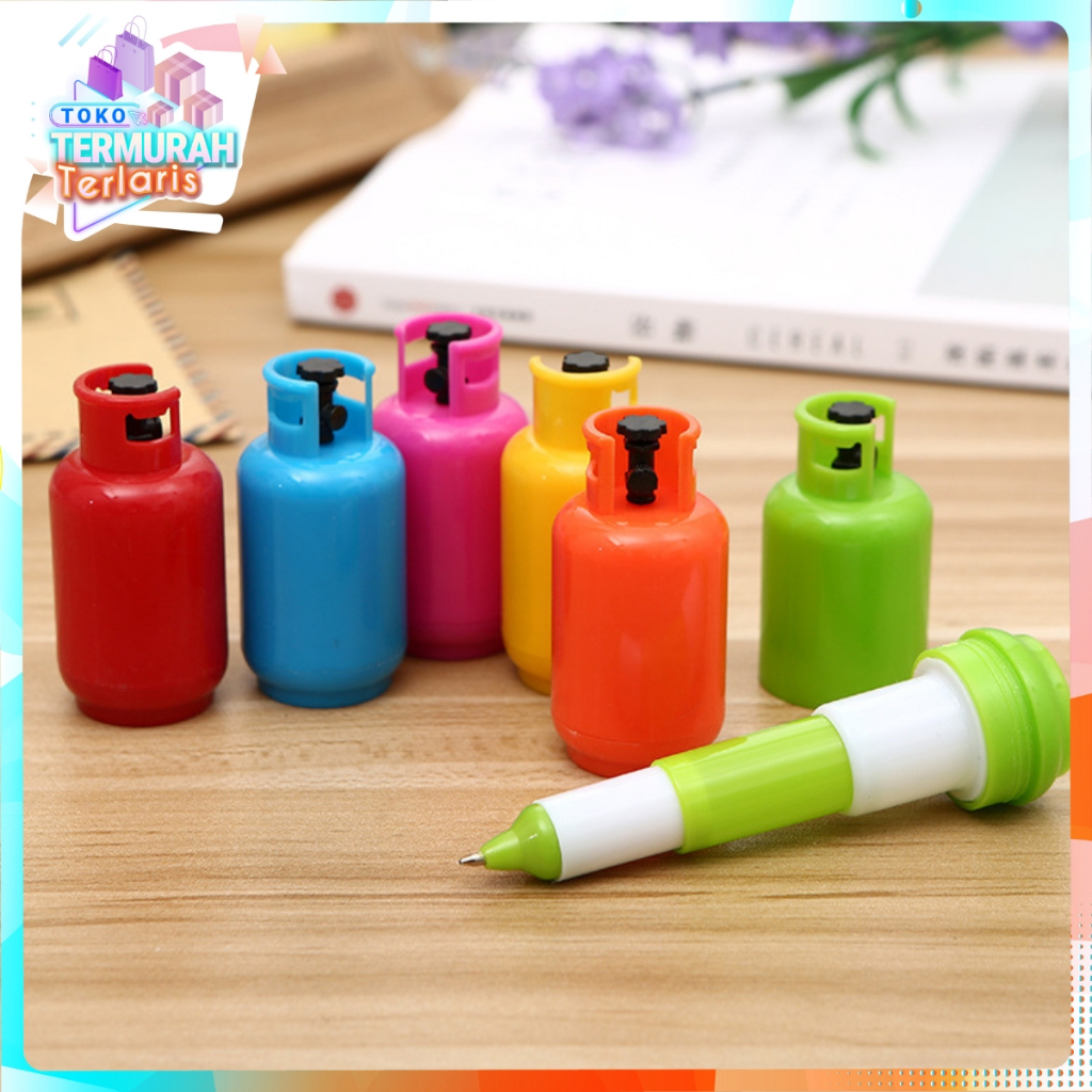 

TTT Pena Lucu Bentuk Tabung Gas Bullet Tip 0.5mm Pulpen Capsul Motif Tabung Gas Alat Tulis Sekolah Kantor Gas Cylinder Bolpoint Perlengkapan Menulis Anak Pen Motif Unik Untuk Souvenir Pernikahan Cendera Mata Murah
