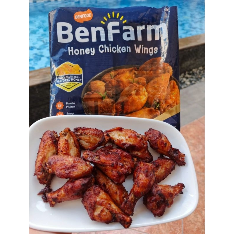 

BenFarm Honey Chicken Wings / Sayap Ayam dengan Bumbu Madu | Berat Bersih 500gr