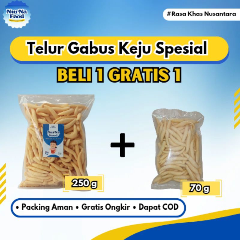 

[BELI 1 GRATIS 1] Telur Gabus Keju Spesial Enak Gurih Renyah 250 gr