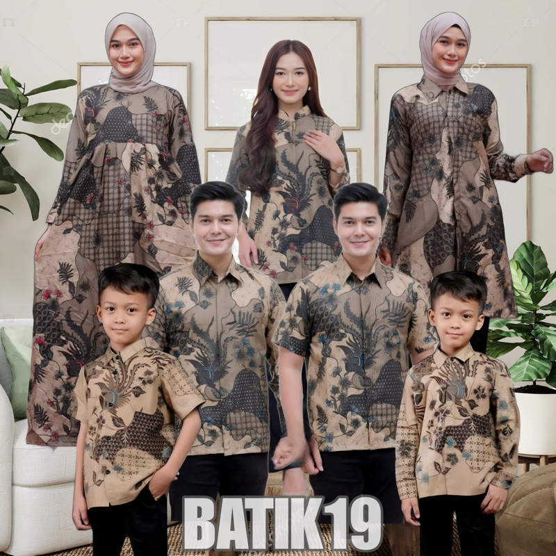 BATIK COUPLE KELUARGA AYAH IBU DAN ANAK LAKI LAKI/BATIK COUPLE PASANGAN NIKAHAN KONDANGAN MODERN MUS