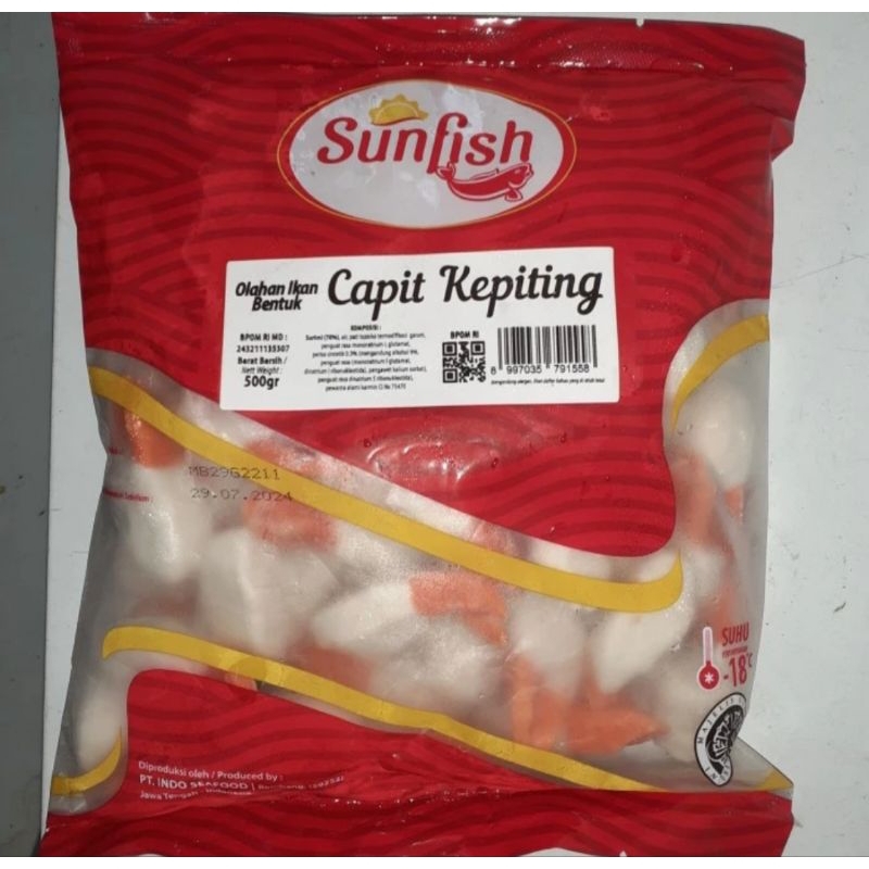 

SUNFISH CAPIT KEPITING 500GR