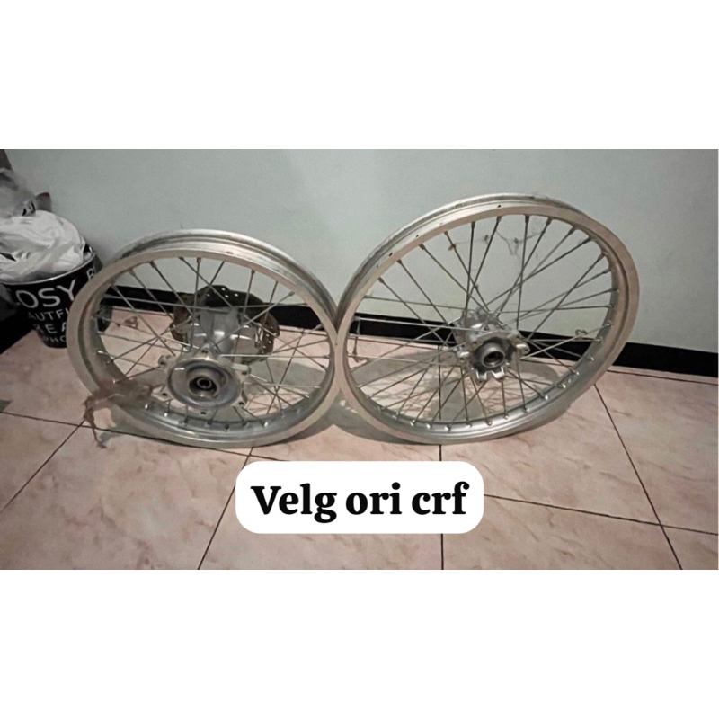 velg set crf 150 tinggal pasang ban ukuran standar 18/21 copotan motor