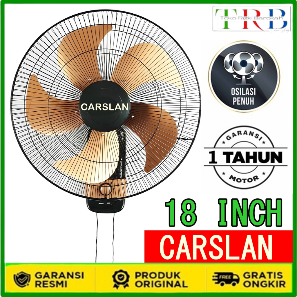 Kipas Angin 18 Inch Tornado Wallfan/ Kipas Dinding Tornado 18inch Carslan CS-1851 kip as
