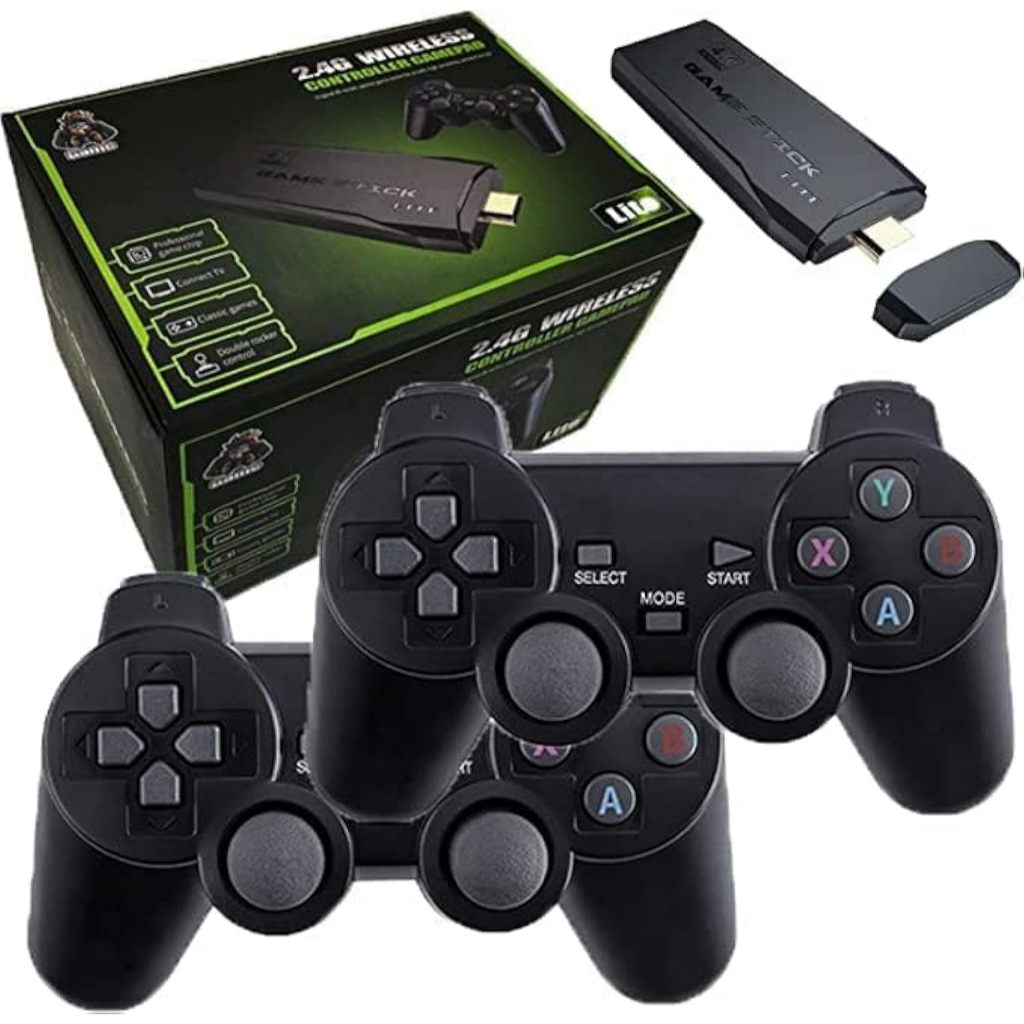 Game Stick 4K Game Console Wireless Gamepad HDMI TV Retro Video Game  / ps 2 full game + stick 2 Vid