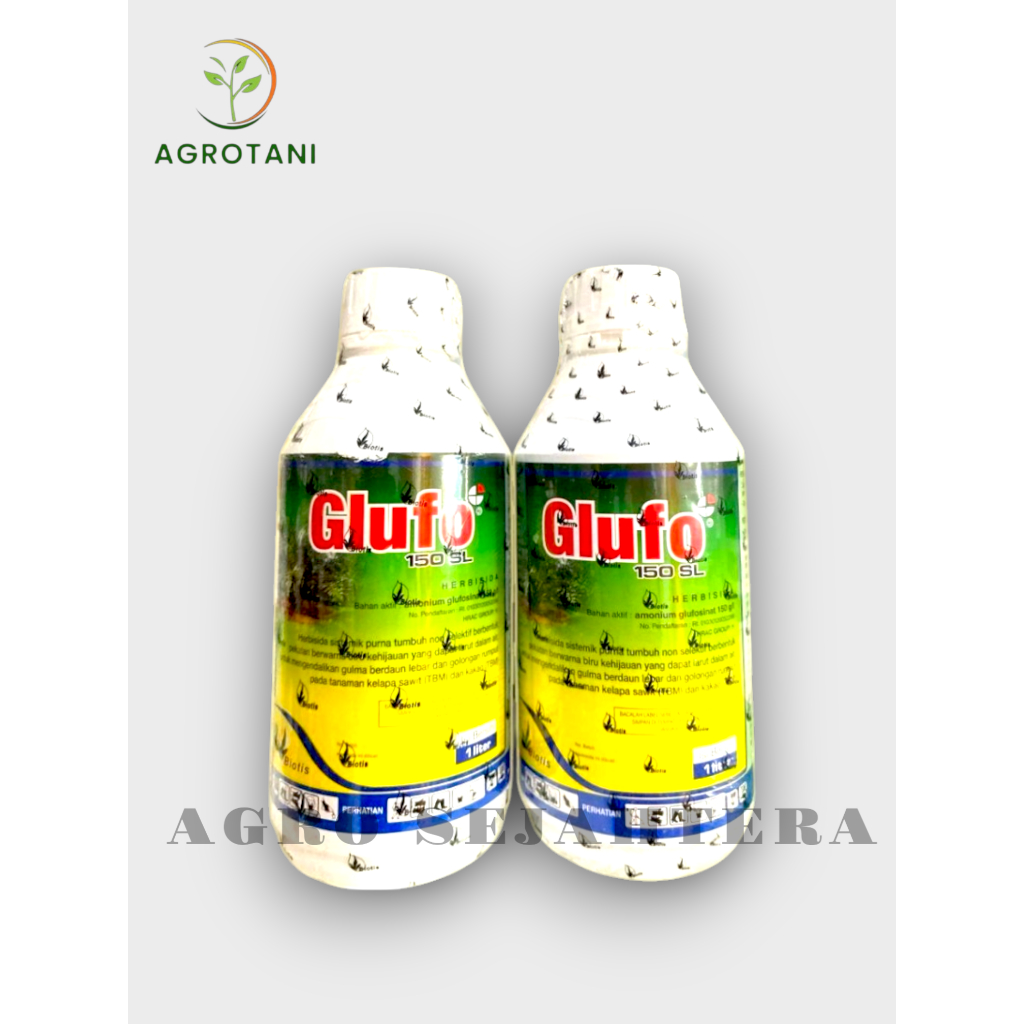 HERBISIDA GLUFO 150 SL 1 LITER 1 LT OBAT RUMPUT LULANGAN BIOTIS