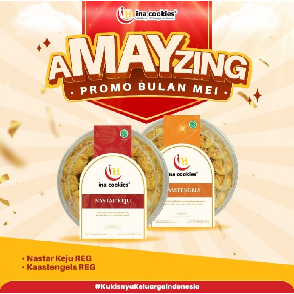 

Ina Cookies Promo PAKET BUNDLING "A" Nastar Keju & Kaastengels Ina Cookies