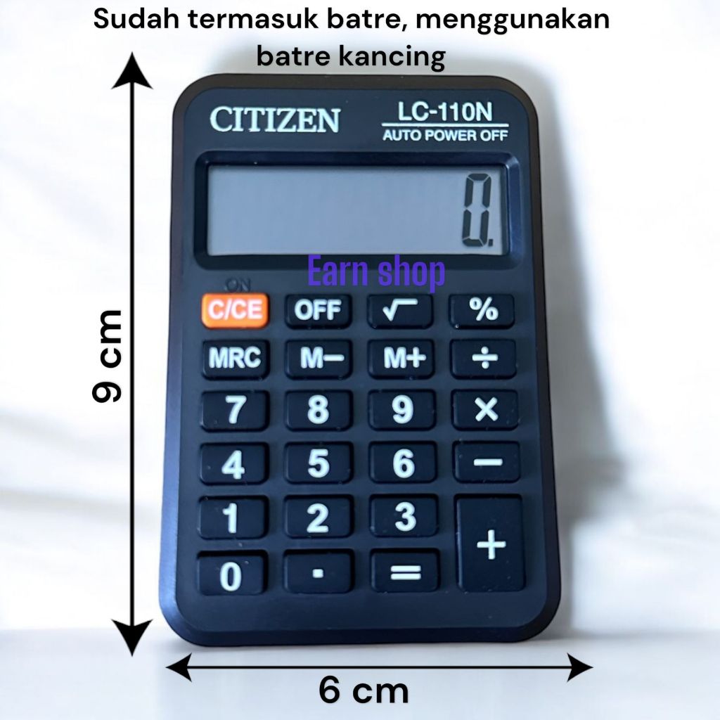

Citizen Kalkulator / Calculator mini LC-110N