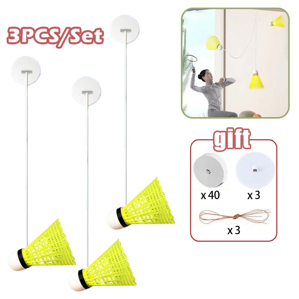 Alat Latihan Badminton / Indoor Badminton Trainer Set / Latihan Badminton Sendiri / Badminton Reboun