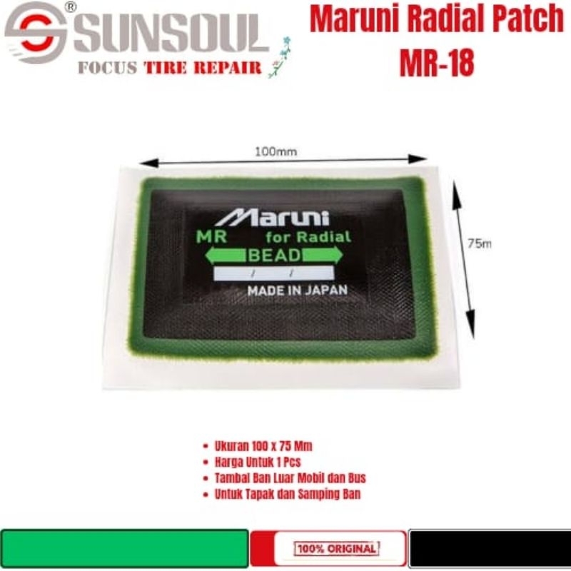 Maruni Radial Patch MR-18- Karet Tambal Ban Tiptop