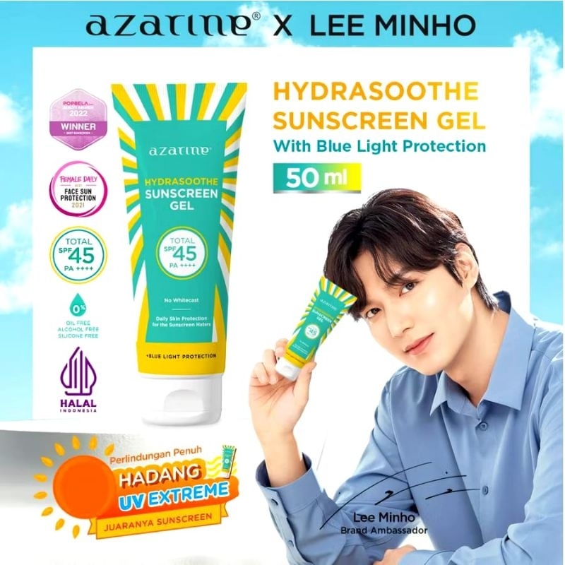 50ml original dari official RESMI promoooo [BPOM] AZARINE Calm My Acne Sunscreen Moisturizer Sunbloc
