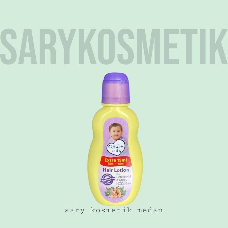 cc,px_ CUSSONS BABY hair lotion 35+15 ml  - mild formula untuk rambut lebat dan hitam
