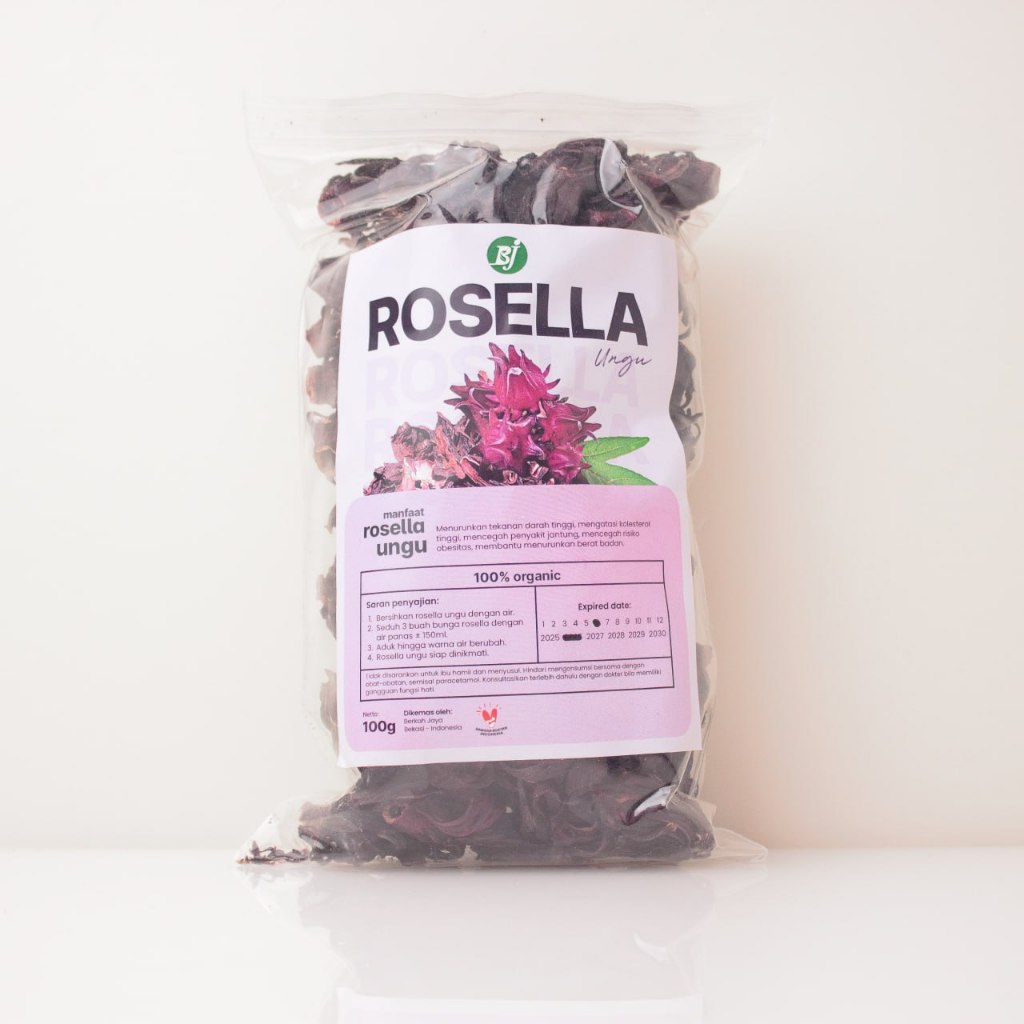 

Teh Bunga Rosella Ungu Isi 100 gram / Teh Rosella Ungu Curah / Teh Bunga Rosella Ungu Kering BJ