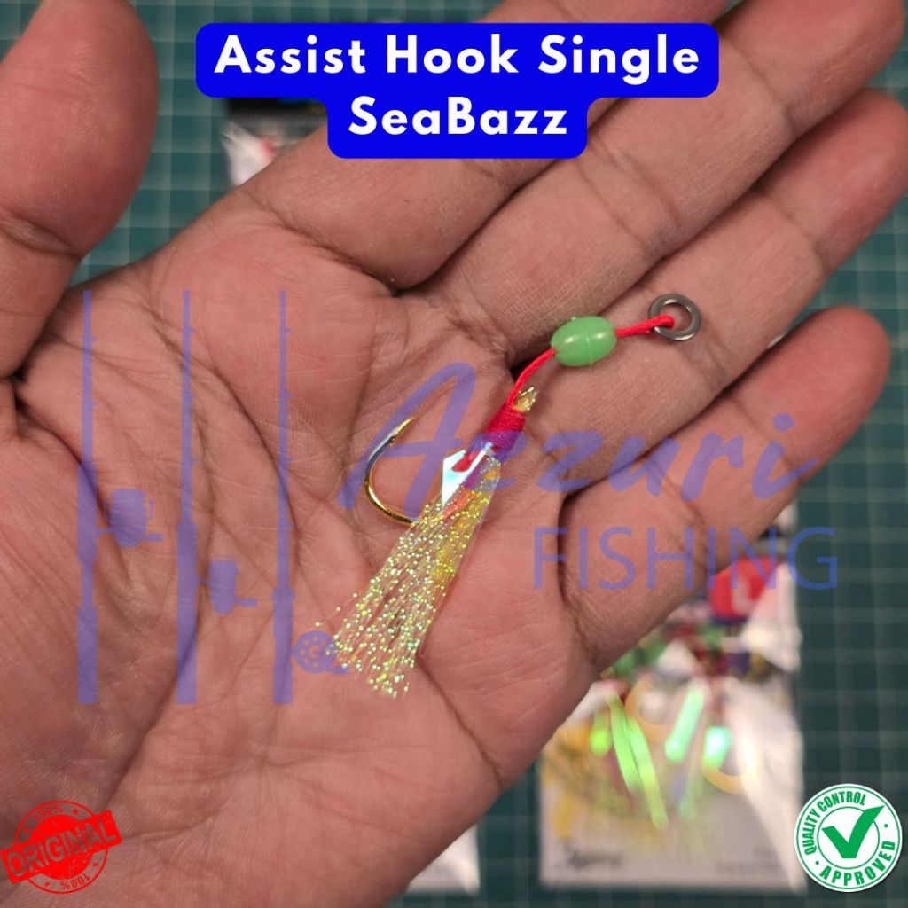 ASSIST HOOK SINGLE SEABAZZ - ASSIST JIG / KAIL UNTUK JIG