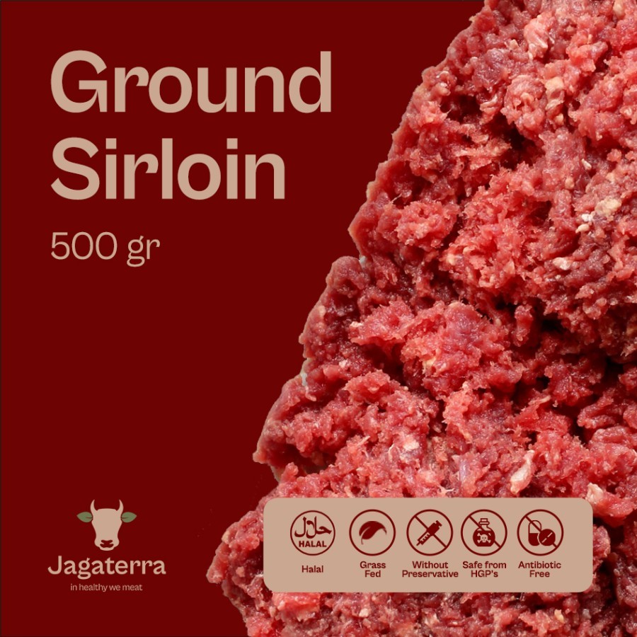 

Premium Ground Sirloin - Grass Fed & Free Range Beef - 500 gr