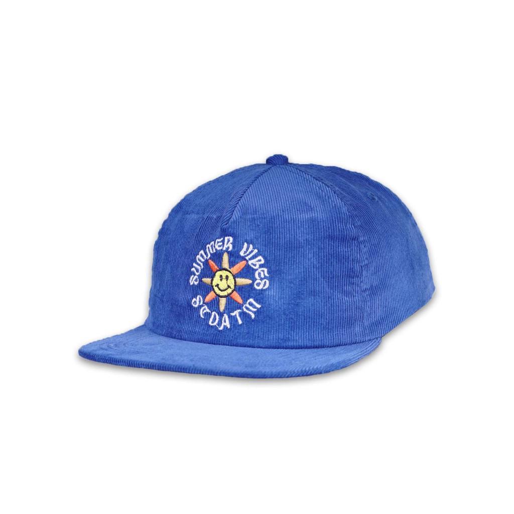 SUICIDE ANTHEM - Snapback Pria SUN blue corduroy 6 panel topi base ball caps hat unisex  ( 598 )