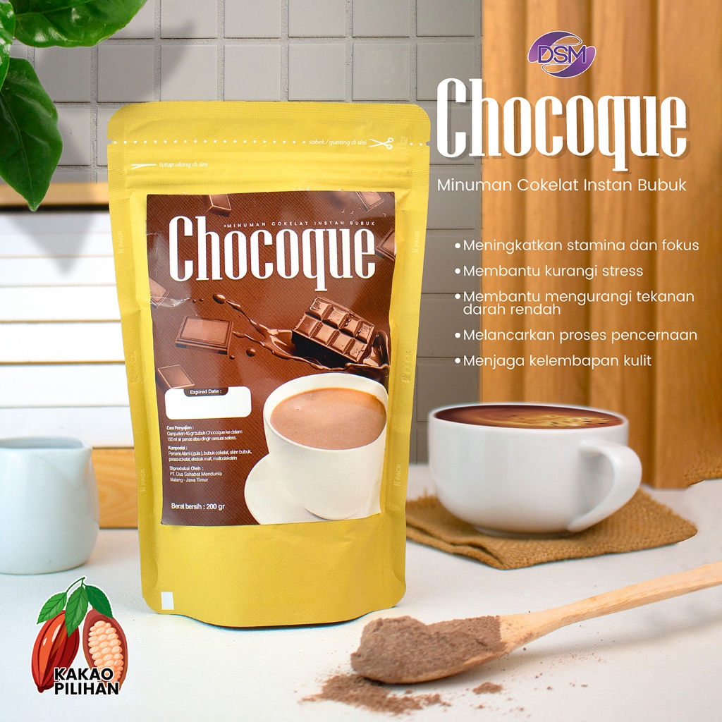 

Bubuk Minuman Coklat Premium Chocoque 200gr