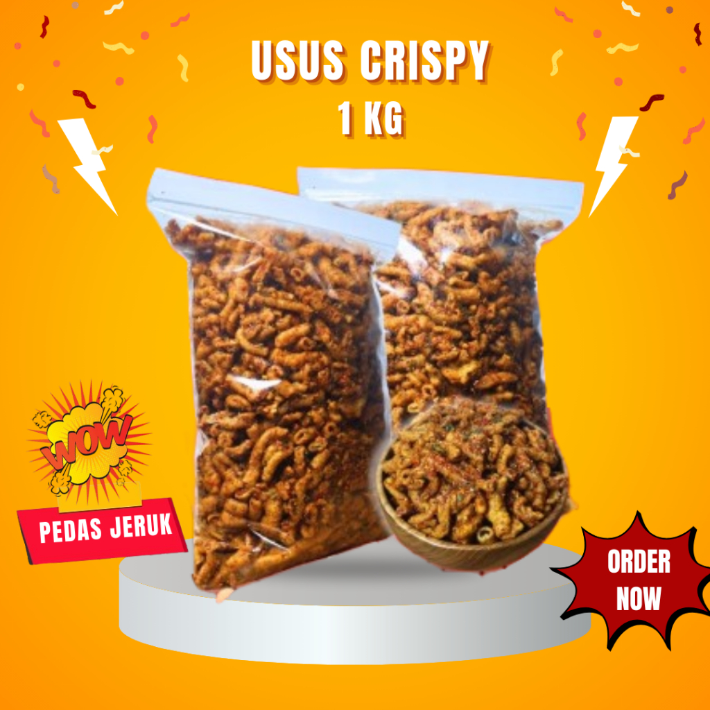 

Keripik Usus Ayam Crispy Pedas Daun Jeruk 1kg