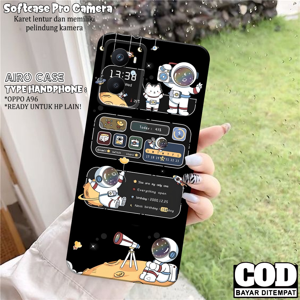 Case OPPO A96 - Softcase OPPO A96 - Fashion Case ASTRONOT - Casing OPPO A96 - Softcase Pro Camera - 