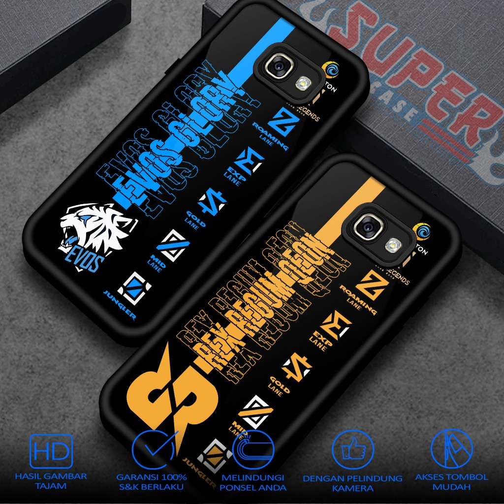 Case SAMSUNG A5 2017 SuperCaseSquadCase Motif [ MLBB ] Casing Terbaru Softcase Hardcase glossy kaca 