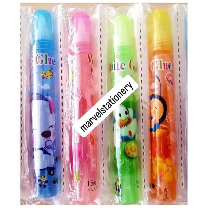 

12 Pcs Lem Glue Stick Cair Karakter Animal CUTE 15 ml Lem Kertas Stik Batang Murah
