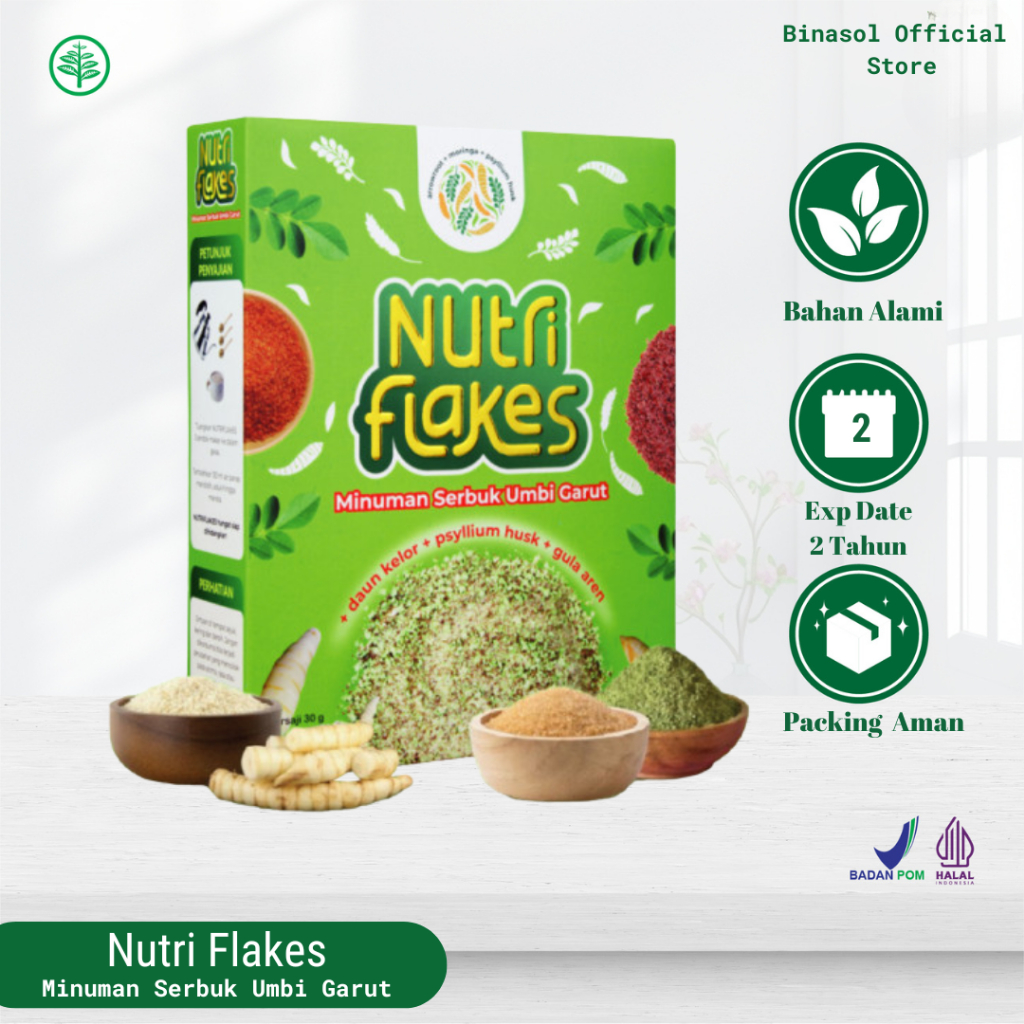 

Nutri Flakes | Minuman Serbuk Umbi Garut Ampuh Mengatasi Asam Lambung, Maag Dan Gerd