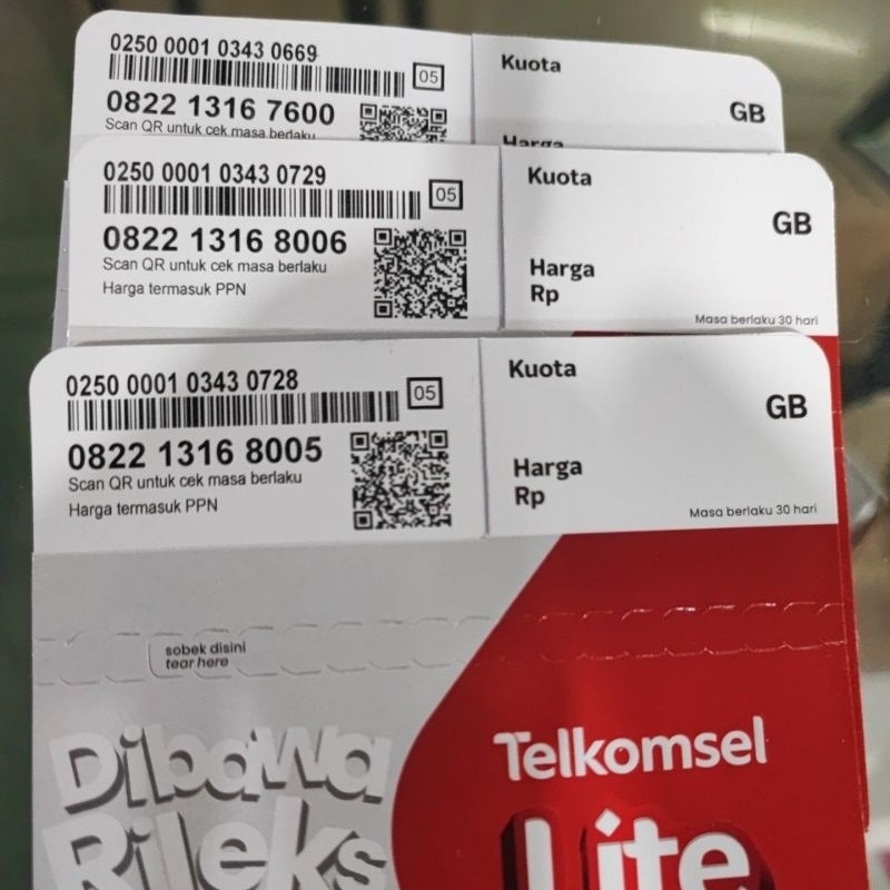 Kartu telkomsel 100 500 1000 2000 5000 9900 nocan ratusan ribuan cantik