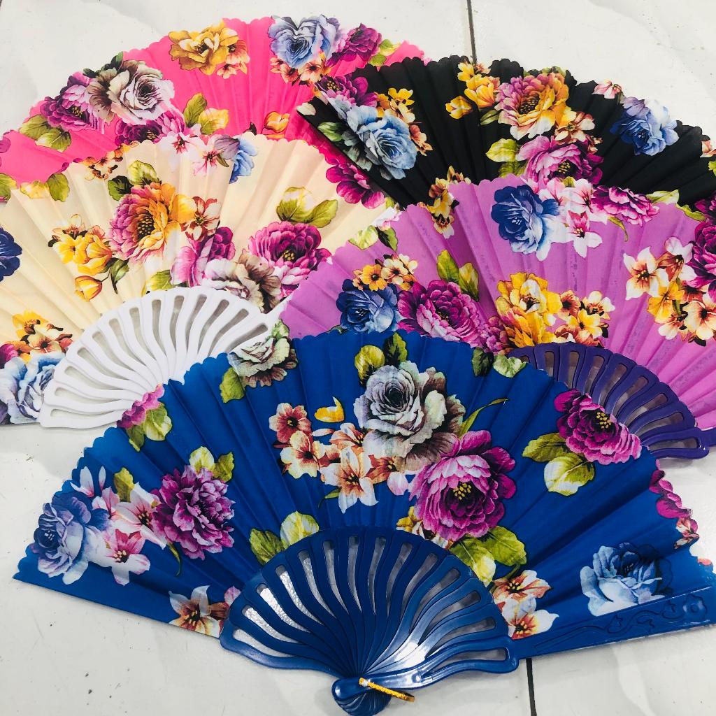 Kipas Tangan Kipas Menari bisa dilipat Motif Batik
