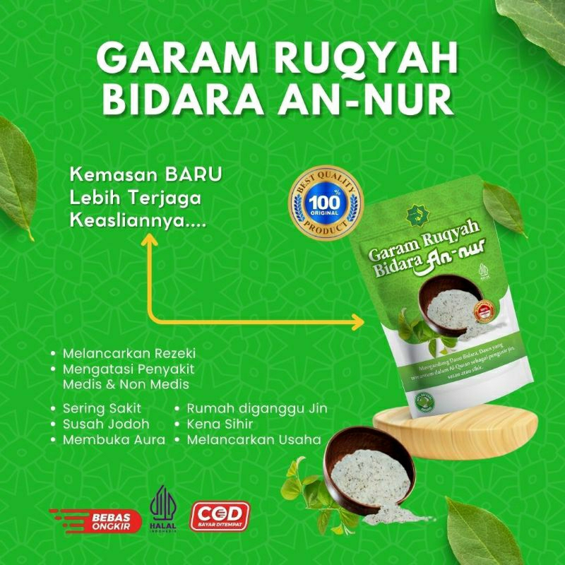 

garam ruqyah an-nur solusi usaha sepi, tempat usaha sepi, dan bisa untuk pemagaran rumah