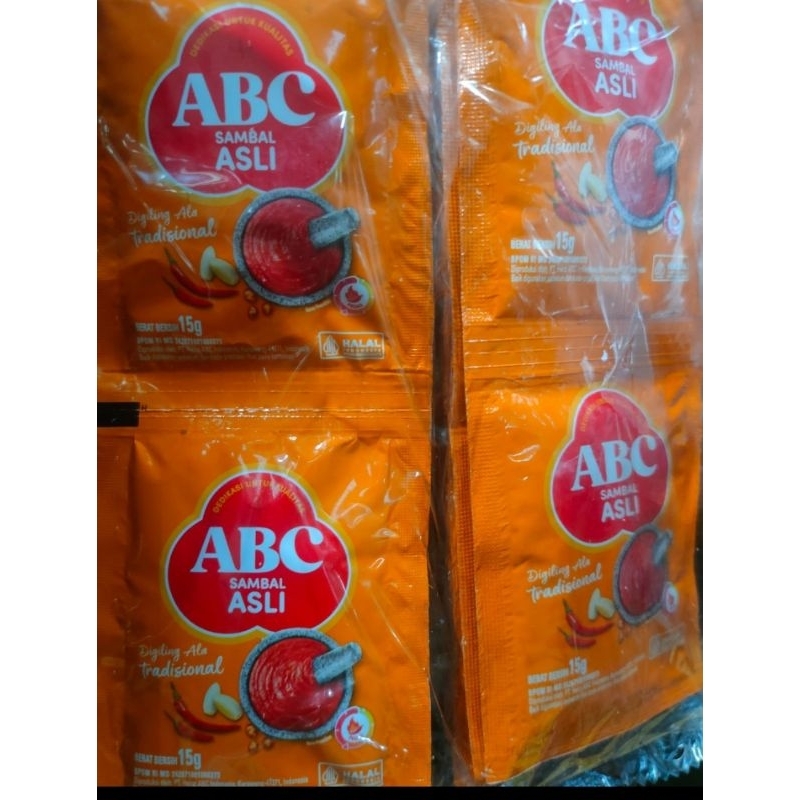 

ABC Sambal Saos asli 10x15gr
