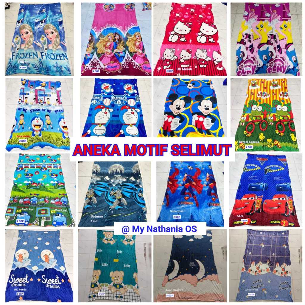 Pekanbaru Tgl 2 Oktober 2025 - Selimut Karakter - Selimut Anak Perempuan-Selimut Anak laki laki kara