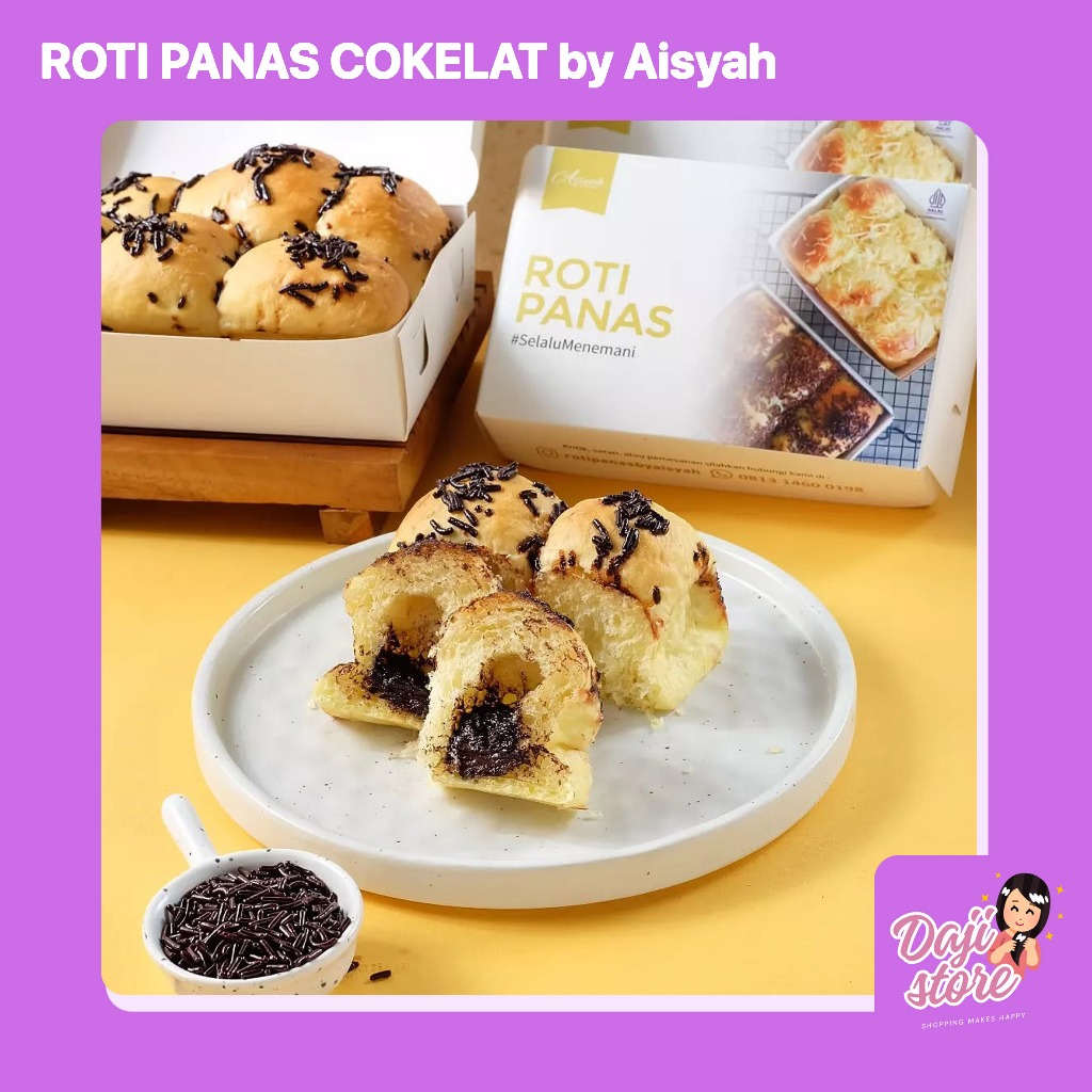 

ROTI PANAS COKLAT SOBEK ISI RASA COKELAT HALAL