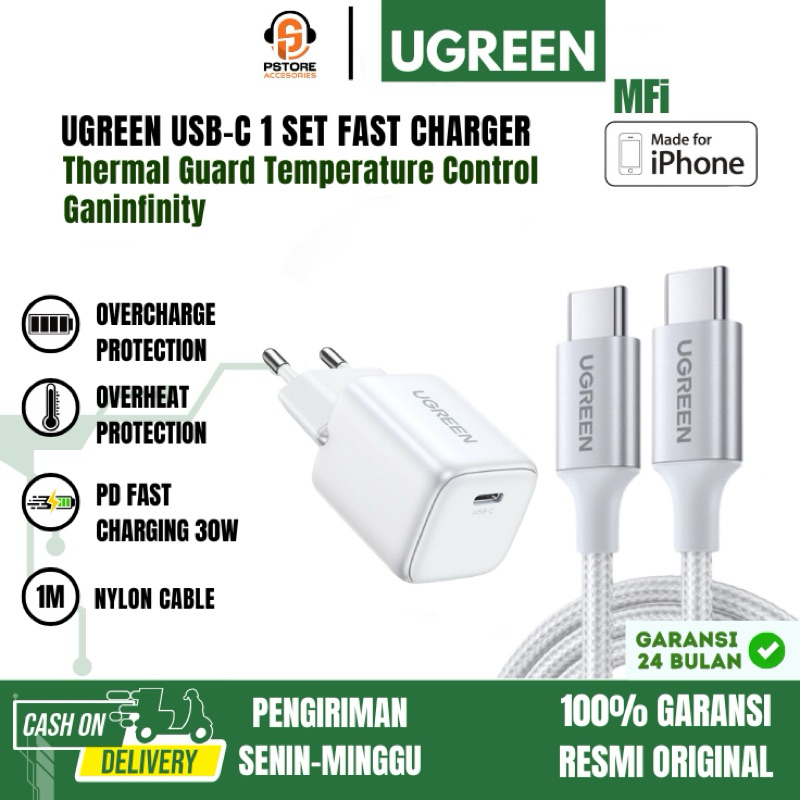 Ugreen USB-C 1 Set Fast Charging MFi certified 30W