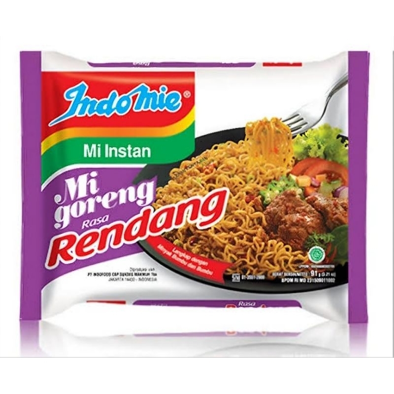 

Indomie RENDANG mie instant indomie rendang 1 karton isi 40 pcs