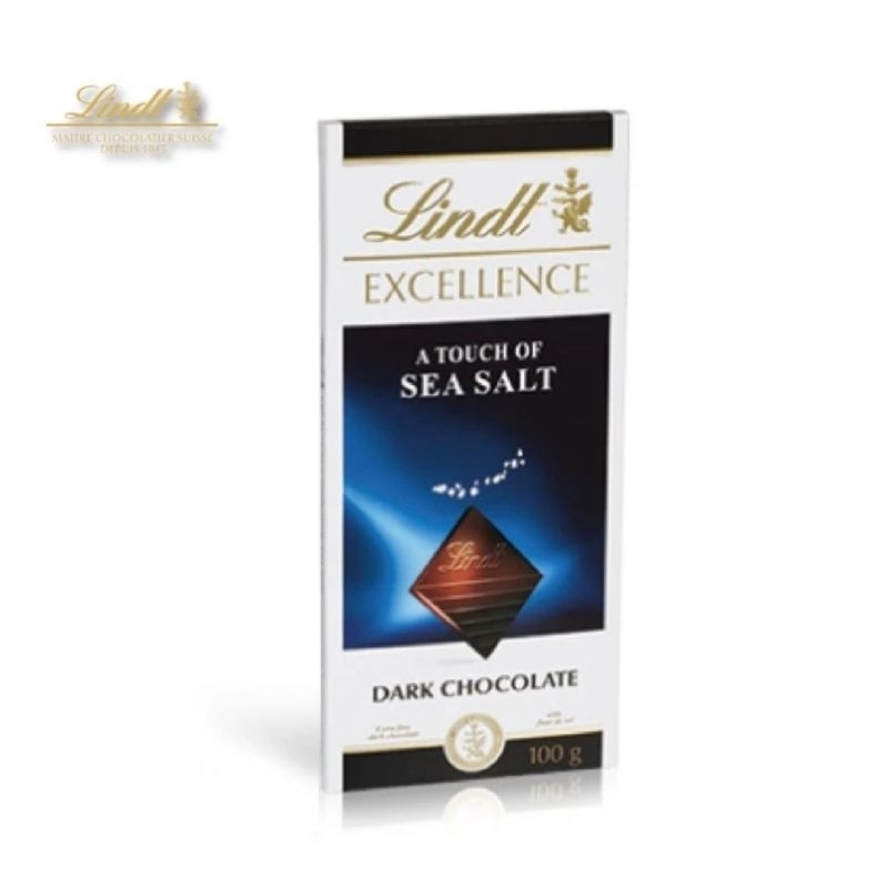 

Lindt Excellence Dark Chocolate With Sea Salt (100 Gr)