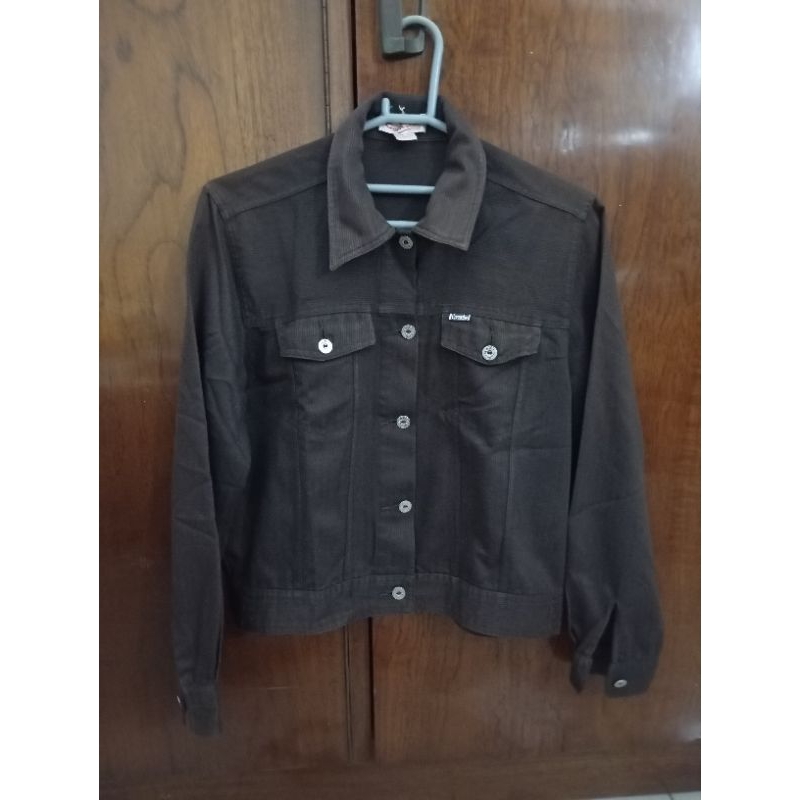 jaket wanita brown preloved second