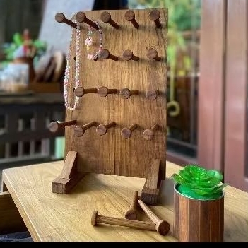 Organizer Perhiasan_Wooden Jewellry_Holder Stand_Jewellry Display_Stand Jewellery