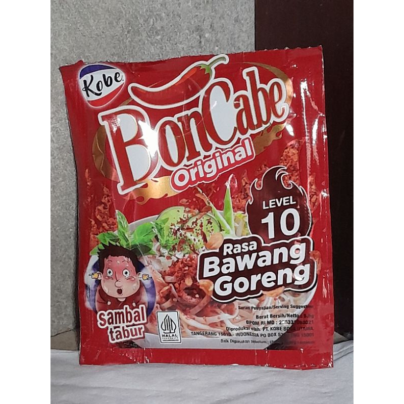 

Boncabe Original Rasa Bawang Goreng Level 10 / Bumbu Instan