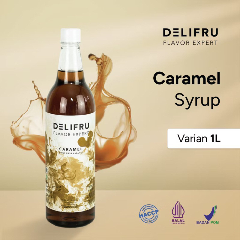 

DELIFRU SIRUP “Caramel Syrup 1 Liter” || Sirup Karamel