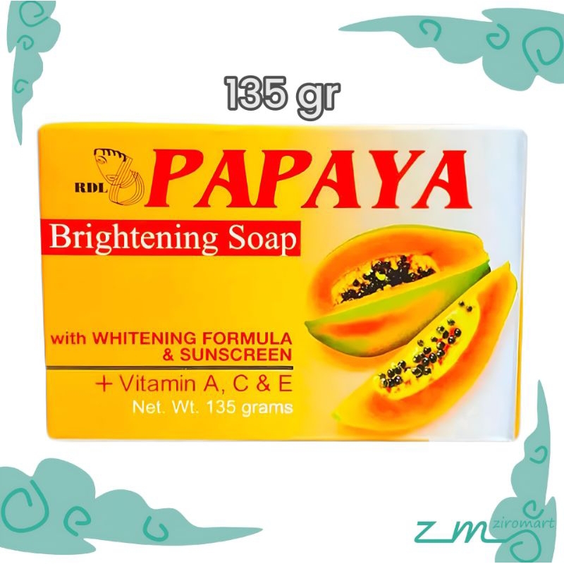 Sabun Padat Pepaya Rdl Brightening Soap Original Philippines 135 g